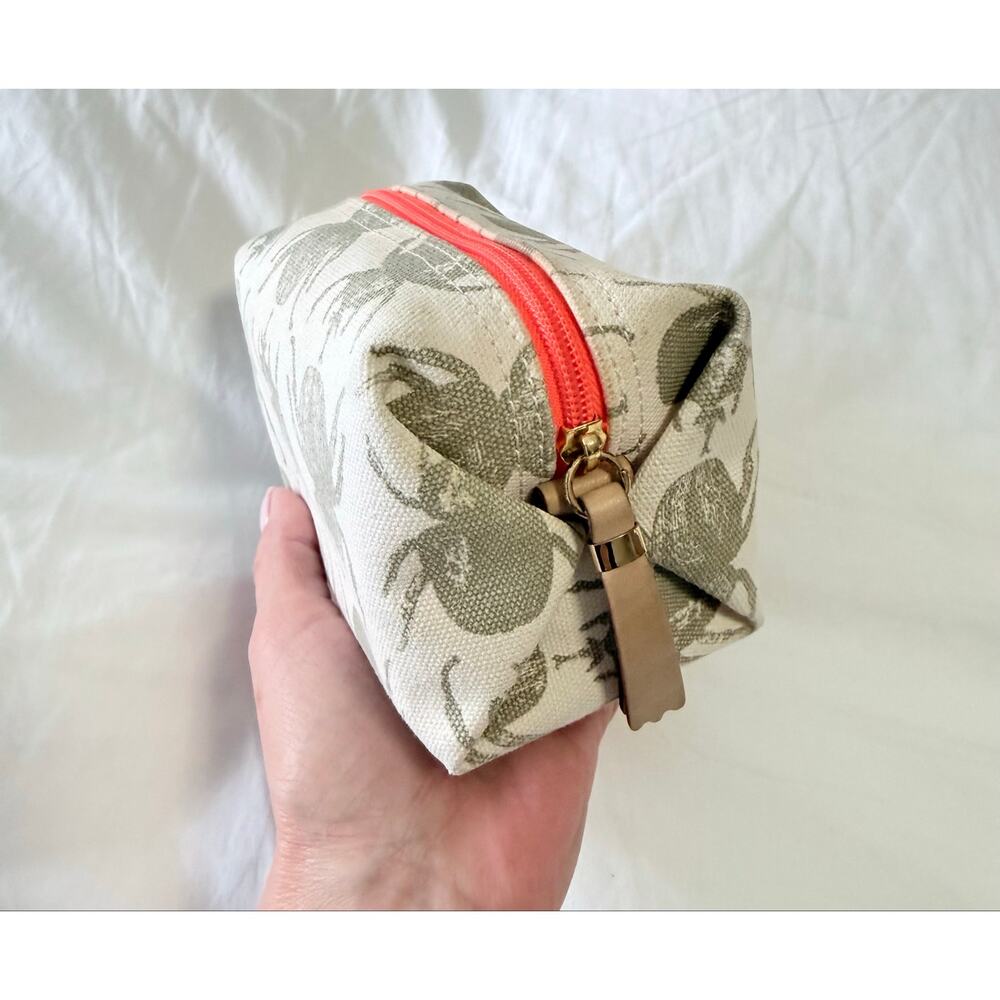 India Hicks | Stone Gray Lucky Beetle Cosmetics Bag Pouch - Picture 5 of 11